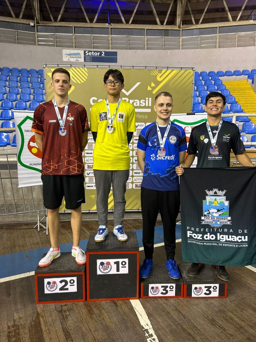 Atletas da SBATM conquistam pódios na Copa Brasil de Tênis de Mesa
