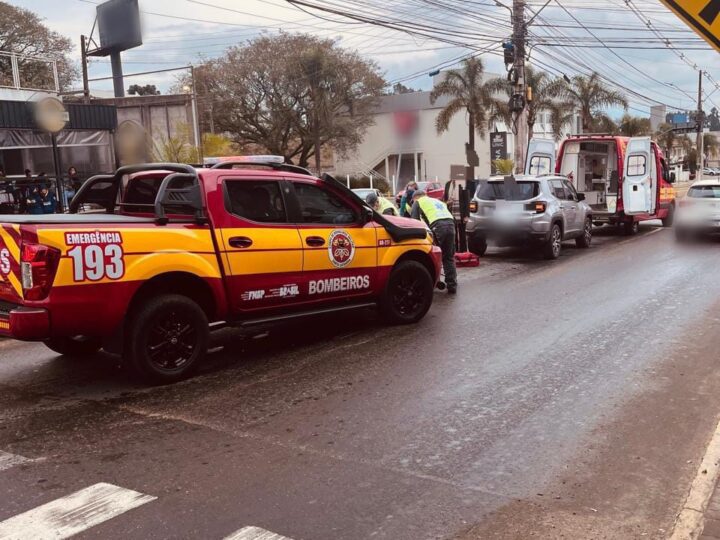 Mulher Fica Ferida Após Queda de Motocicleta em Mafra