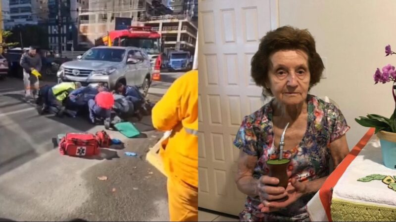 “Achei que era uma moto”, diz motorista após atropelar e matar idosa na faixa de pedestres em Itapema