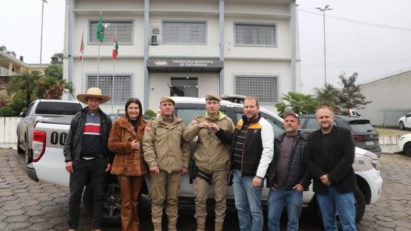 Papanduva reforça segurança pública com entrega de nova viatura à Polícia Militar