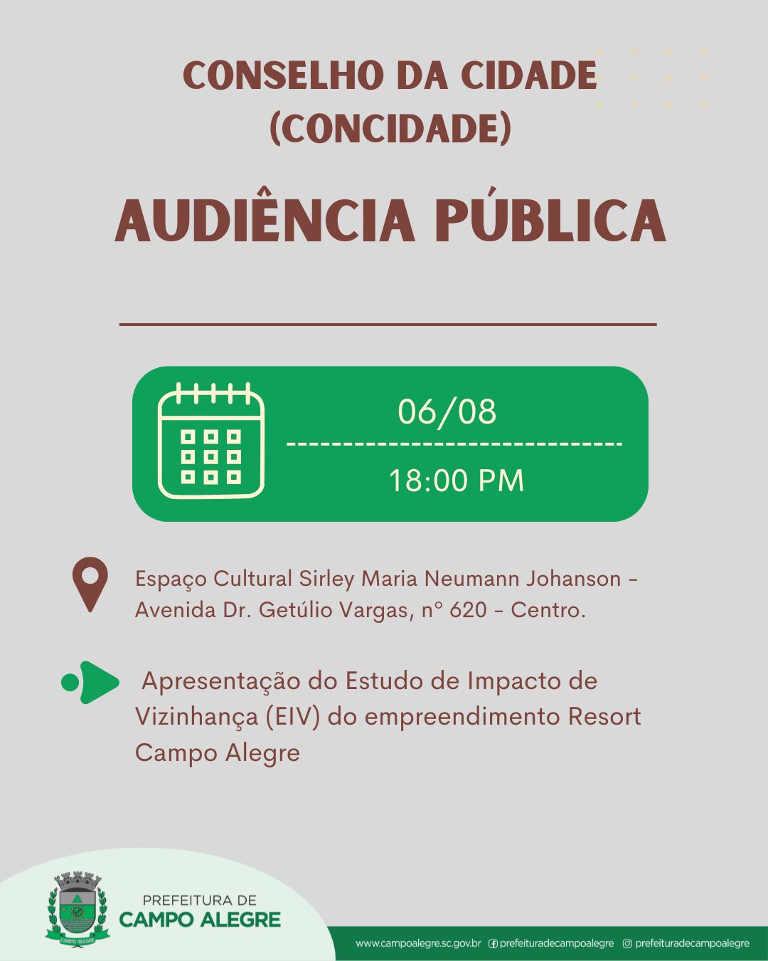 Prefeitura de Campo Alegre realiza Audiência Pública sobre o EIV do Resort Campo Alegre