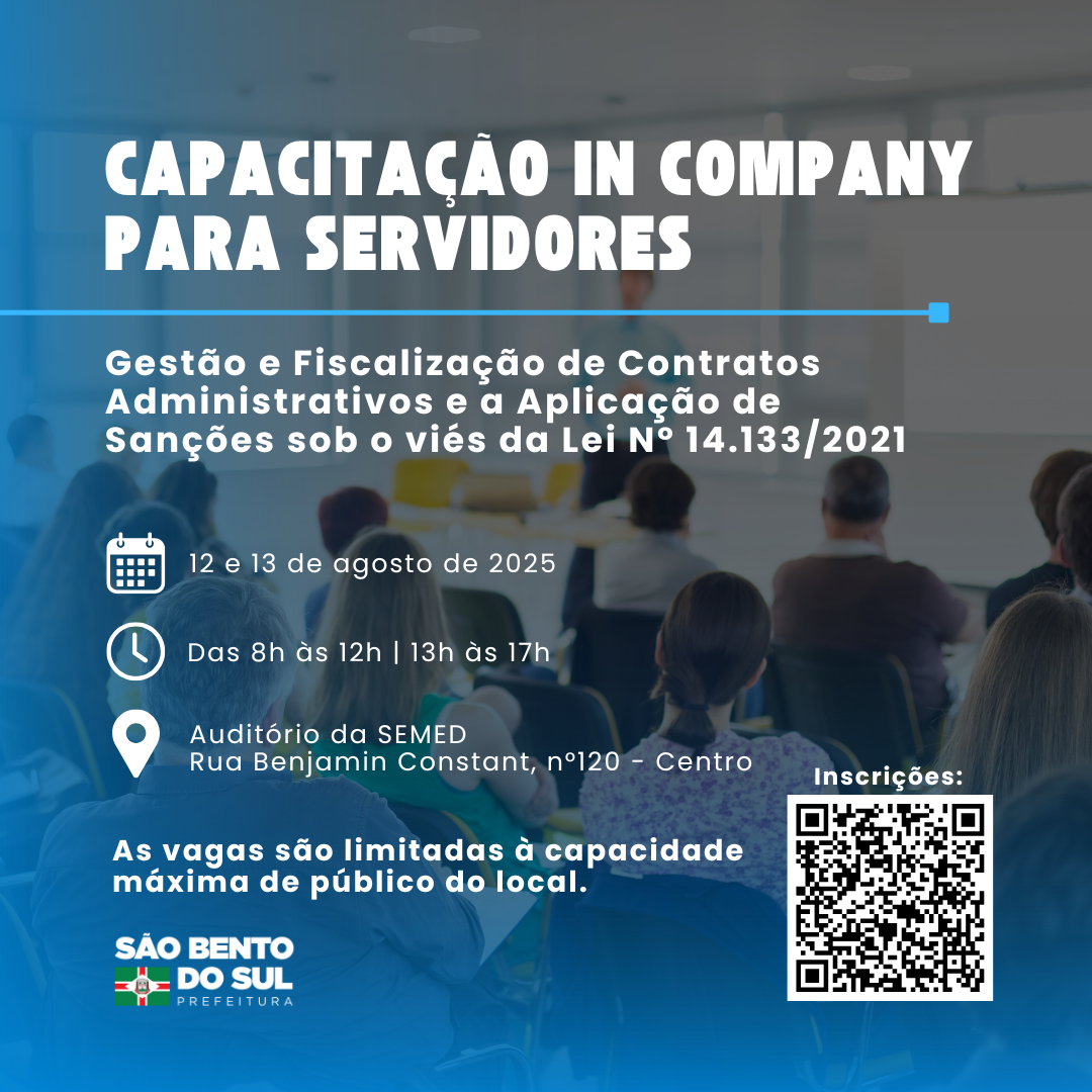 Prefeitura promove capacitação sobre Gestão e Fiscalização de Contratos Administrativos
