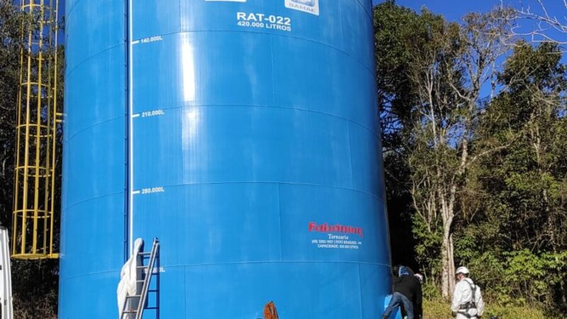 SAMAE realiza limpeza anual dos reservatórios de água tratada em São Bento do Sul