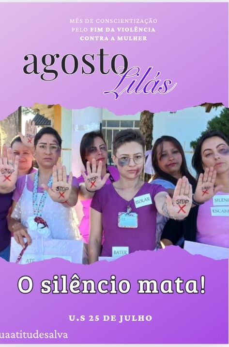 Agosto Lilás – Saúde de São Bento do Sul promove ação de conscientização sobre agressão contra a Mulher