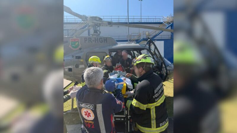 Peça de quase cinco toneladas cai sobre trabalhador dentro da ETA Cubatão em Joinville