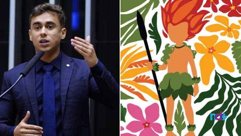 ‘Anda pra trás e pega fogo’: Nikolas Ferreira ironiza Curupira como mascote oficial da COP 30