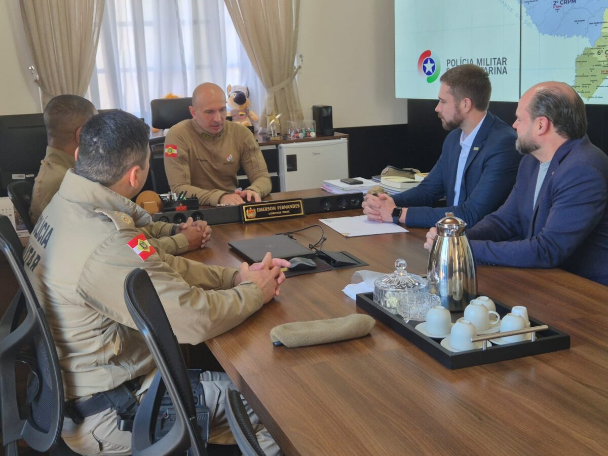 Entidades de São Bento do Sul se unem e oficializam pedido de aumento do efetivo policial ao Comando-Geral da PM