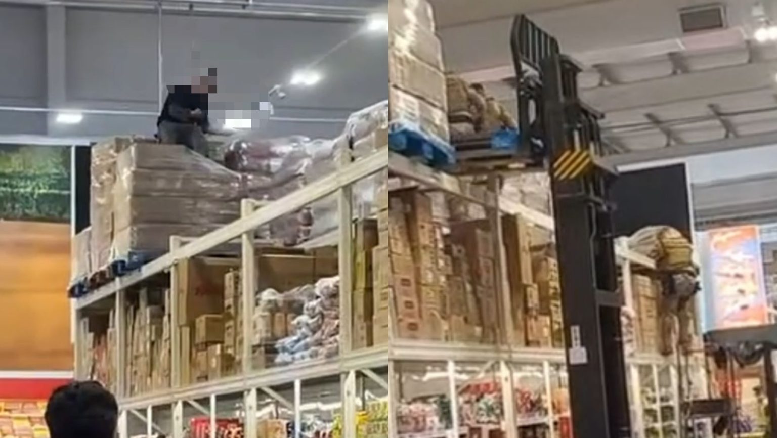 “Tava loucão!”: homem em surto sobe em prateleiras e começa a beber dentro de atacado em SC