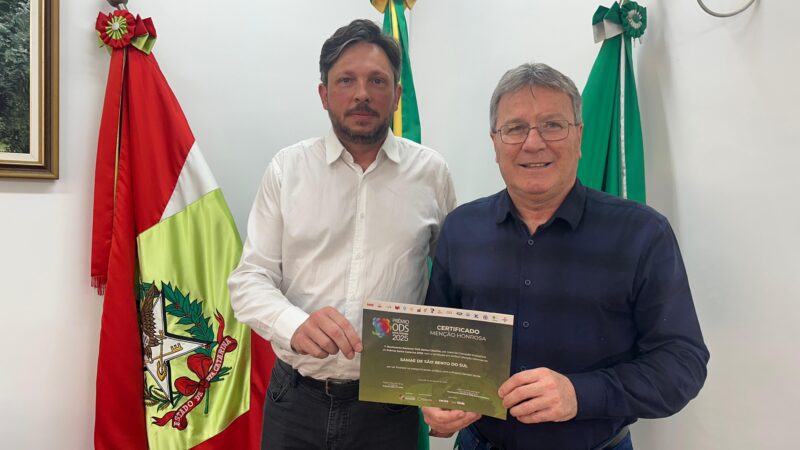 Projeto “Câmbio Verde” de São Bento do Sul recebe Menção Honrosa no Prêmio ODS Santa Catarina 2025