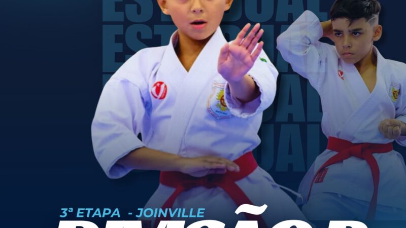 Karatês de São Bento do Sul disputam 3ª Etapa do Campeonato Estadual “B” em Joinville