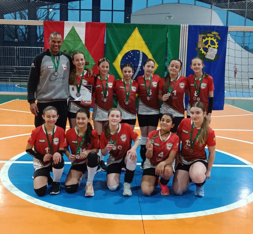 Equipe Sub-13 de São Bento do Sul se destaca em Festival Interestadual de Voleibol