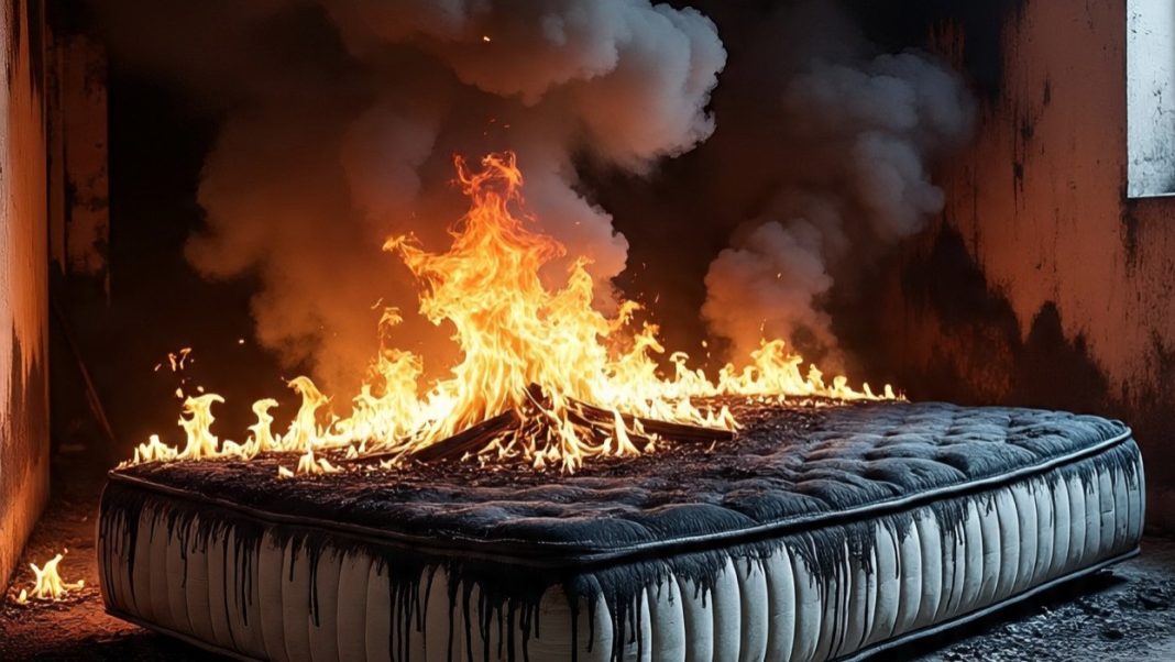 Homem é preso ao desrespeitar medida protetiva e atear fogo em colchão na casa da ex