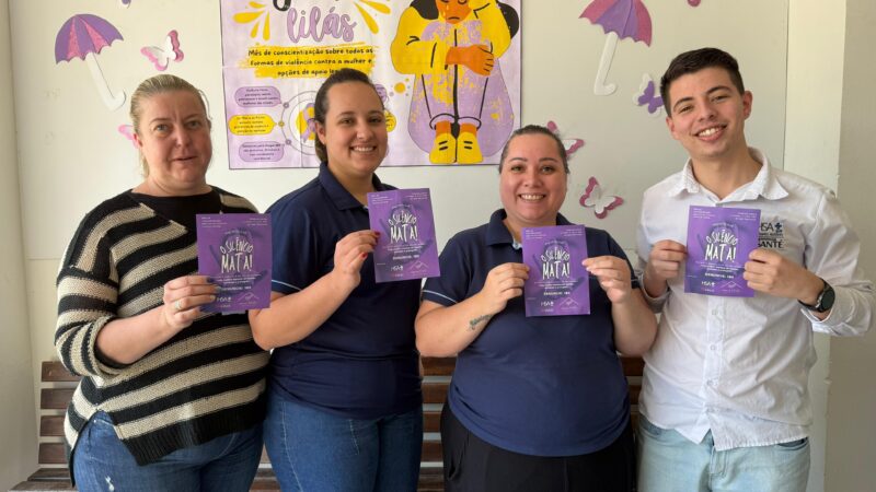 Campanha Agosto Lilás: HSA-Santé promove conscientização sobre violência contra a mulher