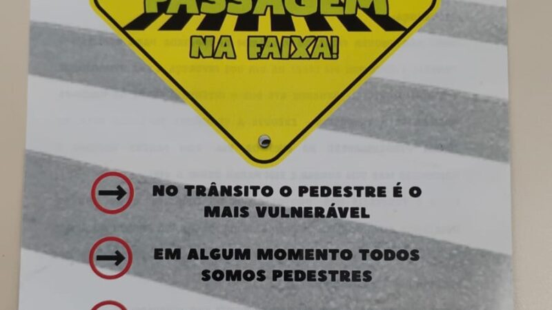 Dia do Pedestre é marcado por campanha de conscientização no Terminal Central