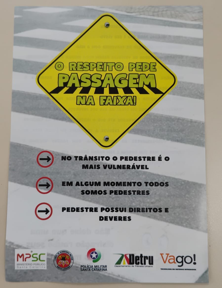 Dia do Pedestre é marcado por campanha de conscientização no Terminal Central