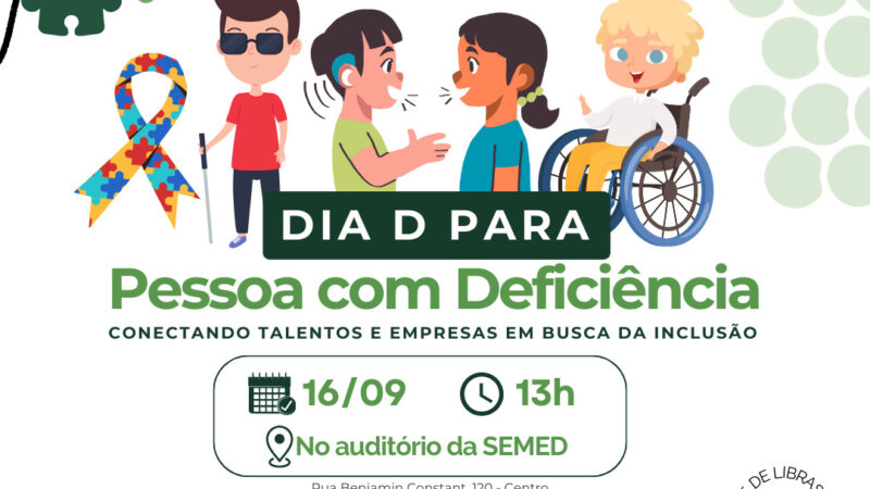 São Bento do Sul promove “Dia D para Pessoa com Deficiência” em setembro