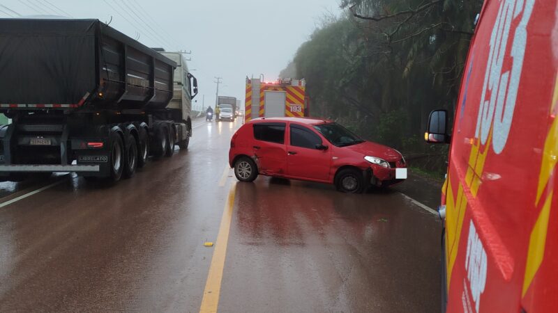 Acidente de trânsito mobiliza bombeiros em Ituporanga
