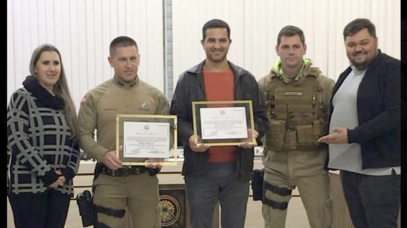 Policiais militares recebem menção honrosa por atuação em ocorrência de roubo a lotérica em Major Vieira