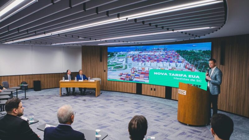 SC anuncia pacote emergencial de R$ 435 milhões para apoiar exportadores afetados pelo tarifaço dos EUA