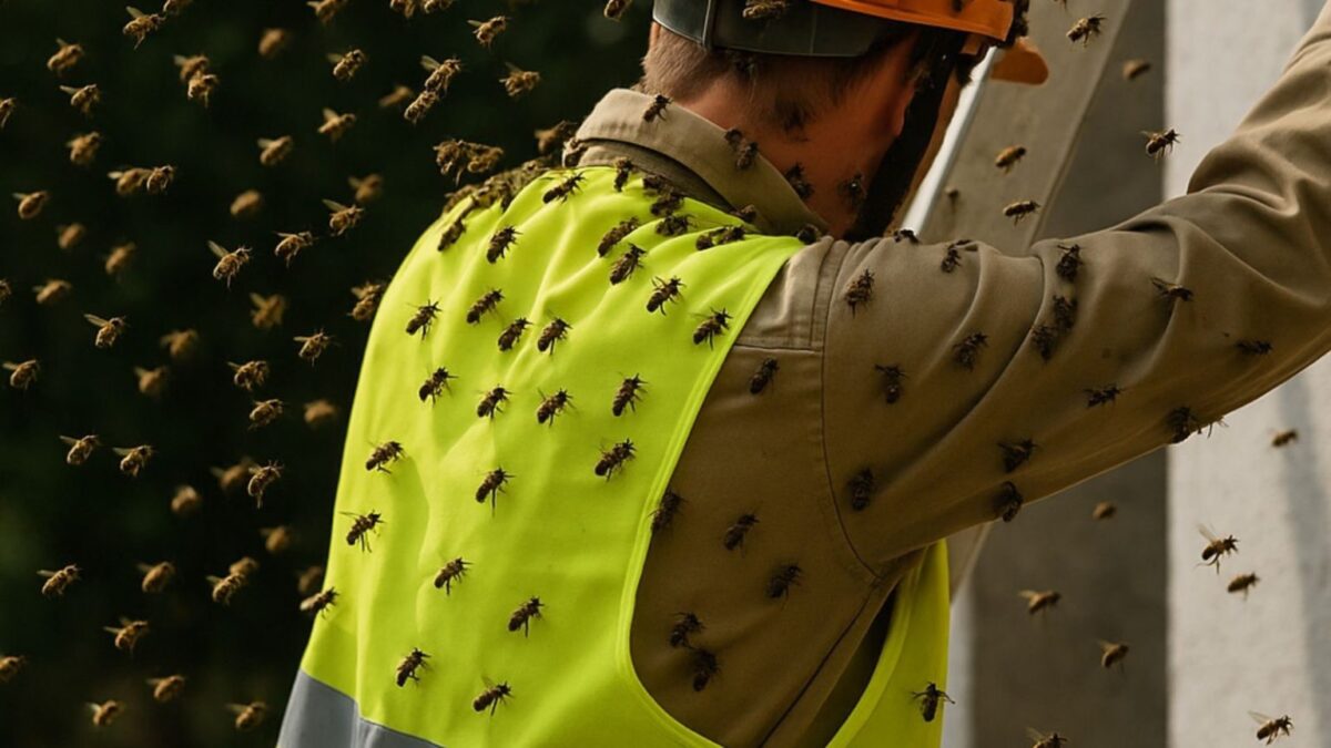 Trabalhador leva mais de 100 ferroadas durante ataque de abelhas em SC