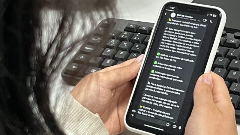 Acompanhe as notícias da EMHAB pelo WhatsApp