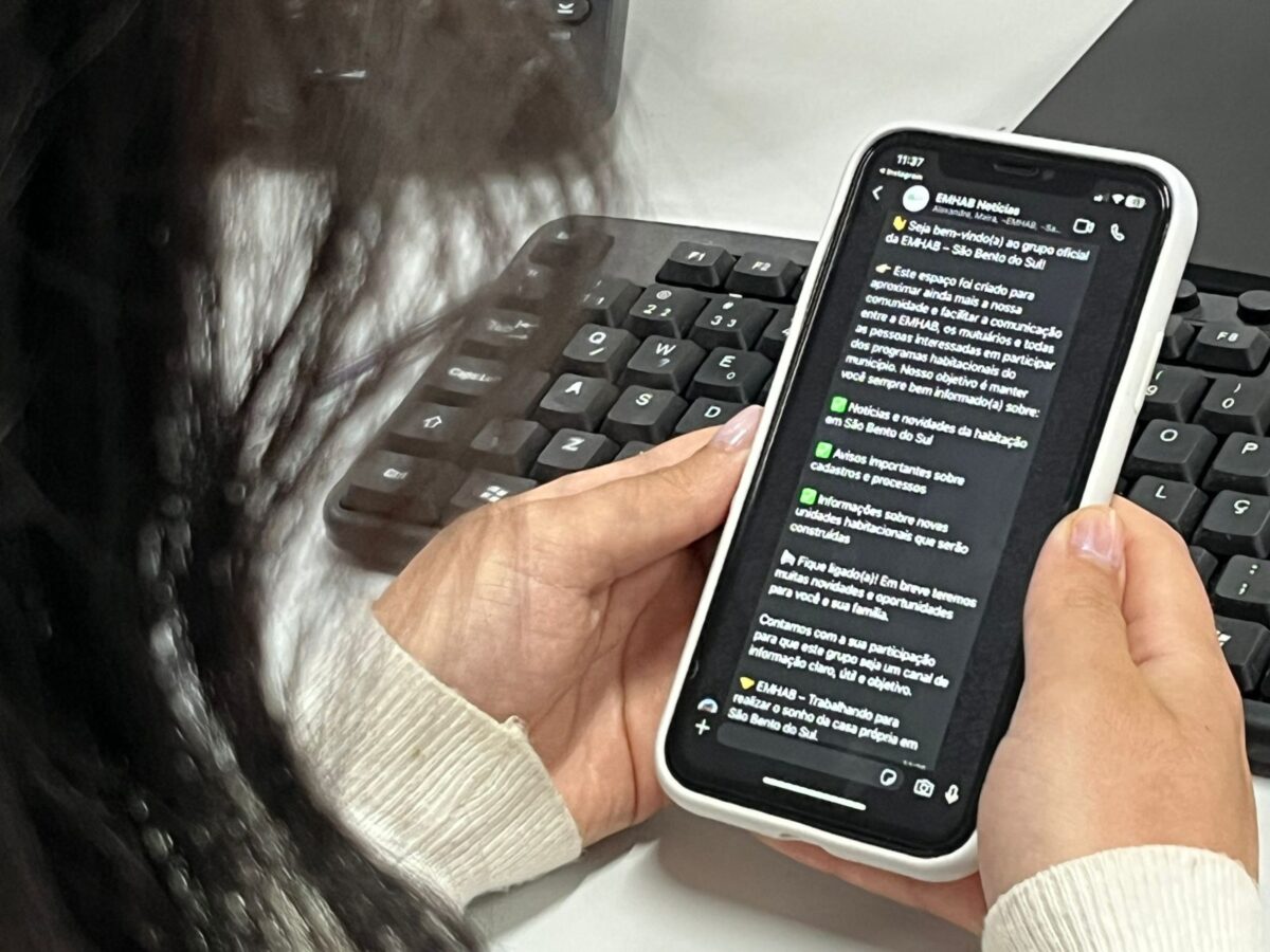 Acompanhe as notícias da EMHAB pelo WhatsApp