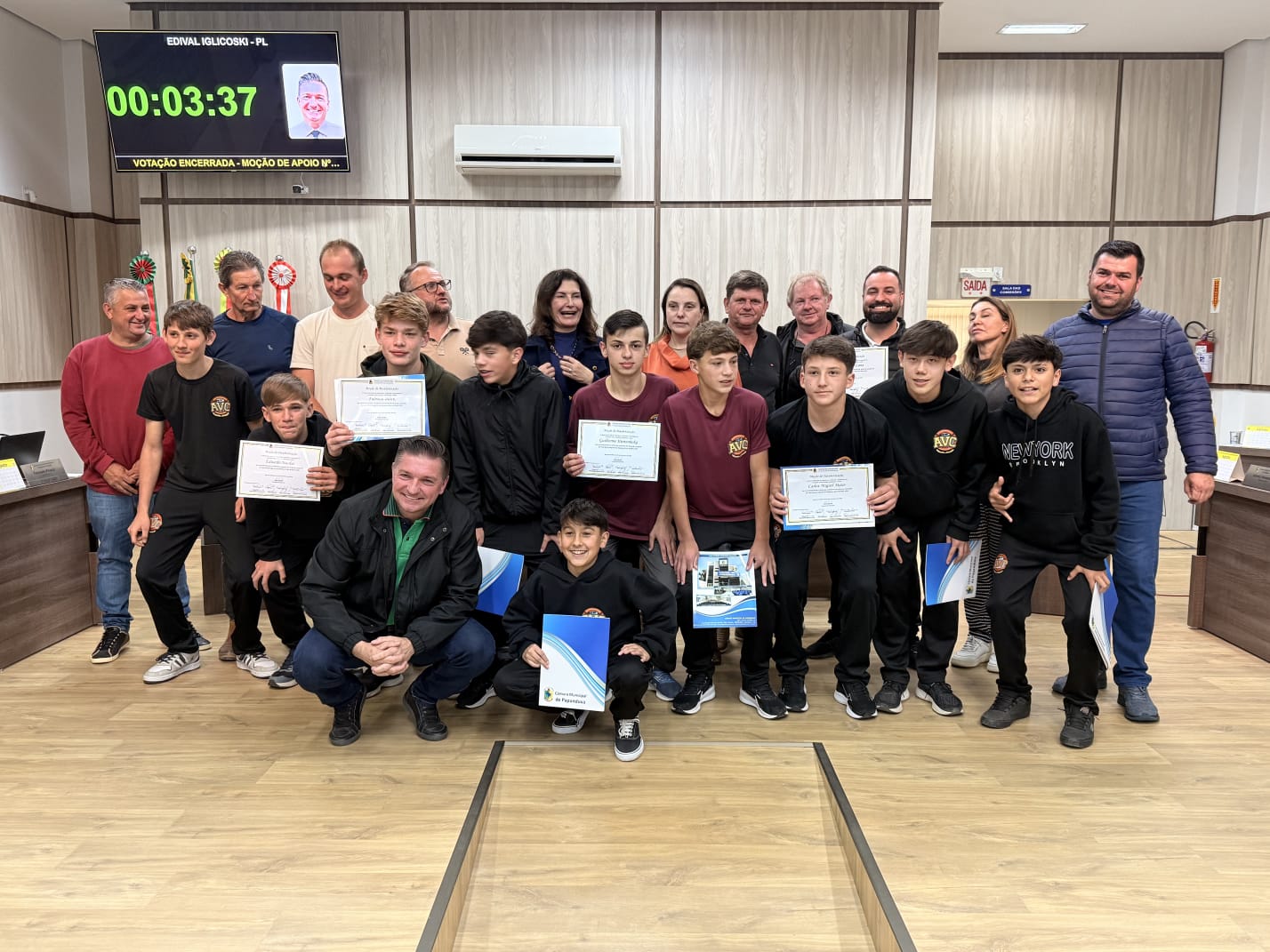 Nem no Bola de Ouro reuniram tanto craque quanto na Sessão da Câmara