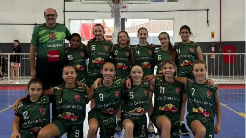 Basquetebol Sub 12 feminino disputará etapa Estadual no próximo final de semana em São José e Palhoça