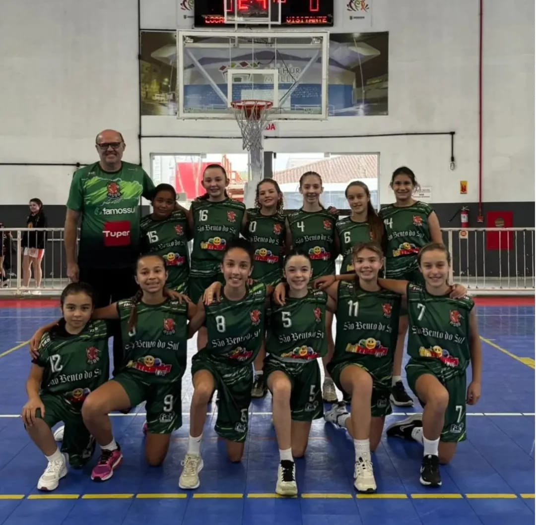 Basquetebol Sub 12 feminino disputará etapa Estadual no próximo final de semana em São José e Palhoça