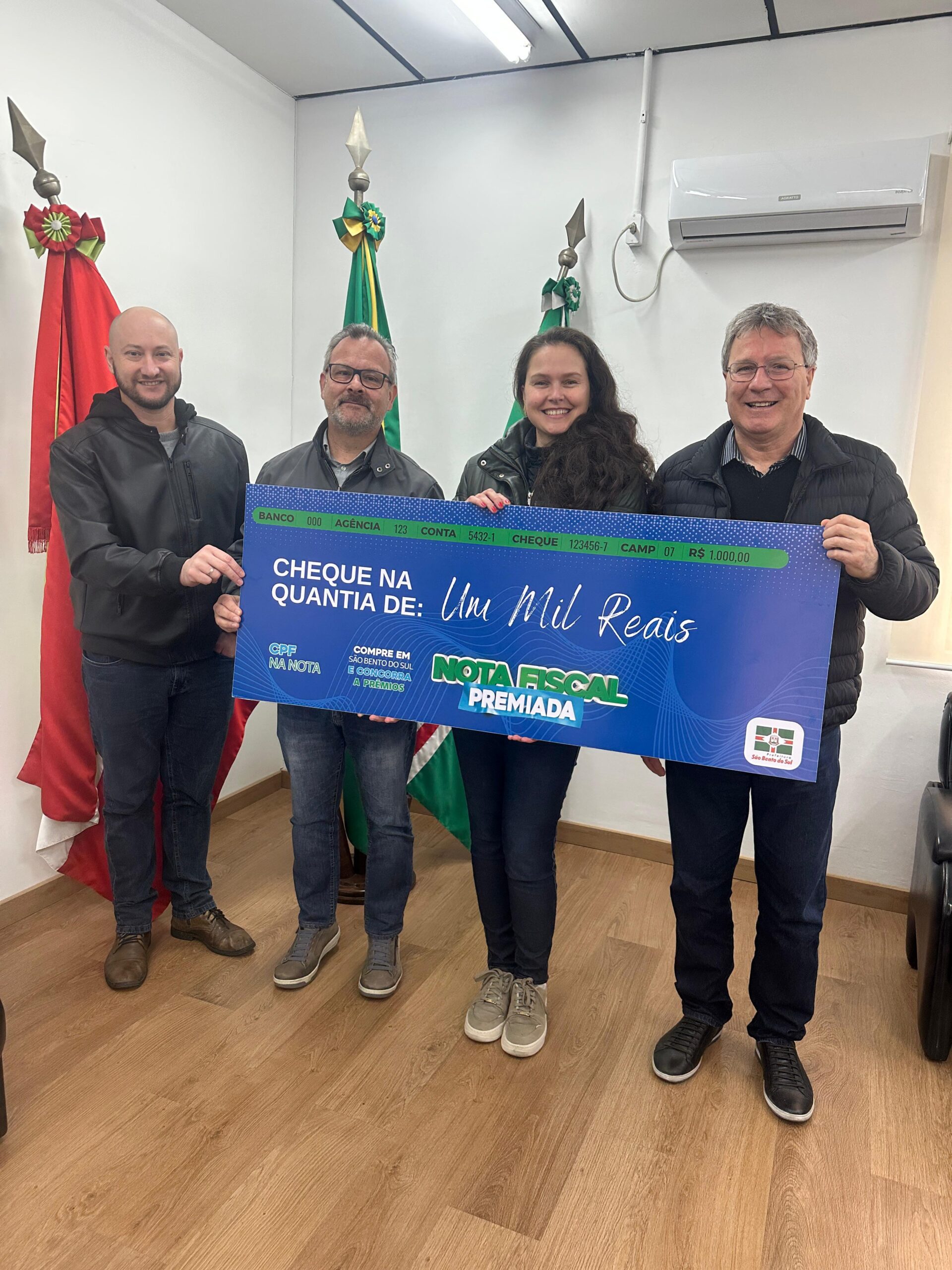 Campanha Nota Fiscal Premiada sorteia mais um prêmio em São Bento do Sul