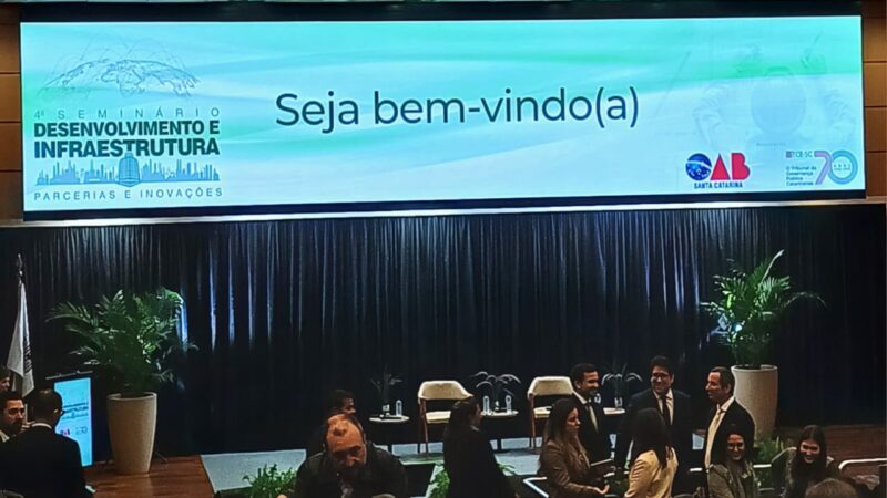 SAMAE de São Bento do Sul participa de seminário sobre desenvolvimento e infraestrutura em Florianópolis
