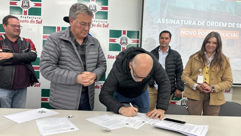 Prefeitura assina ordem de serviço para construção da nova UBS do Bairro 25 de Julho