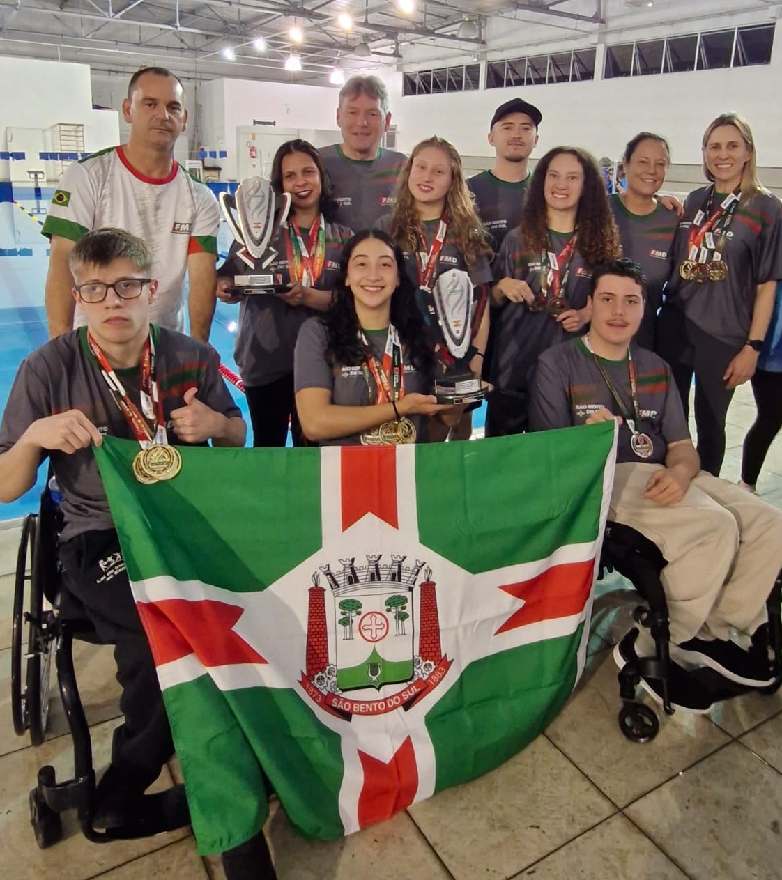 ParaJasc – Equipe de Natação de São Bento do Sul conquista 22 medalhas