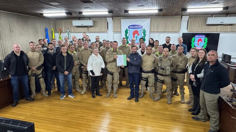 Câmara aprova título de Cidadão Honorário a comandante da PM de Canoinhas
