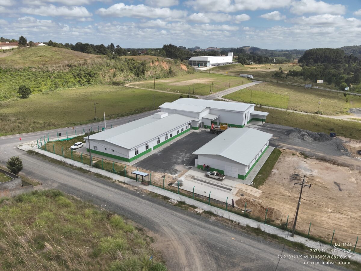 Obras da nova sede da Secretaria de Obras entram na fase final em São Bento do Sul