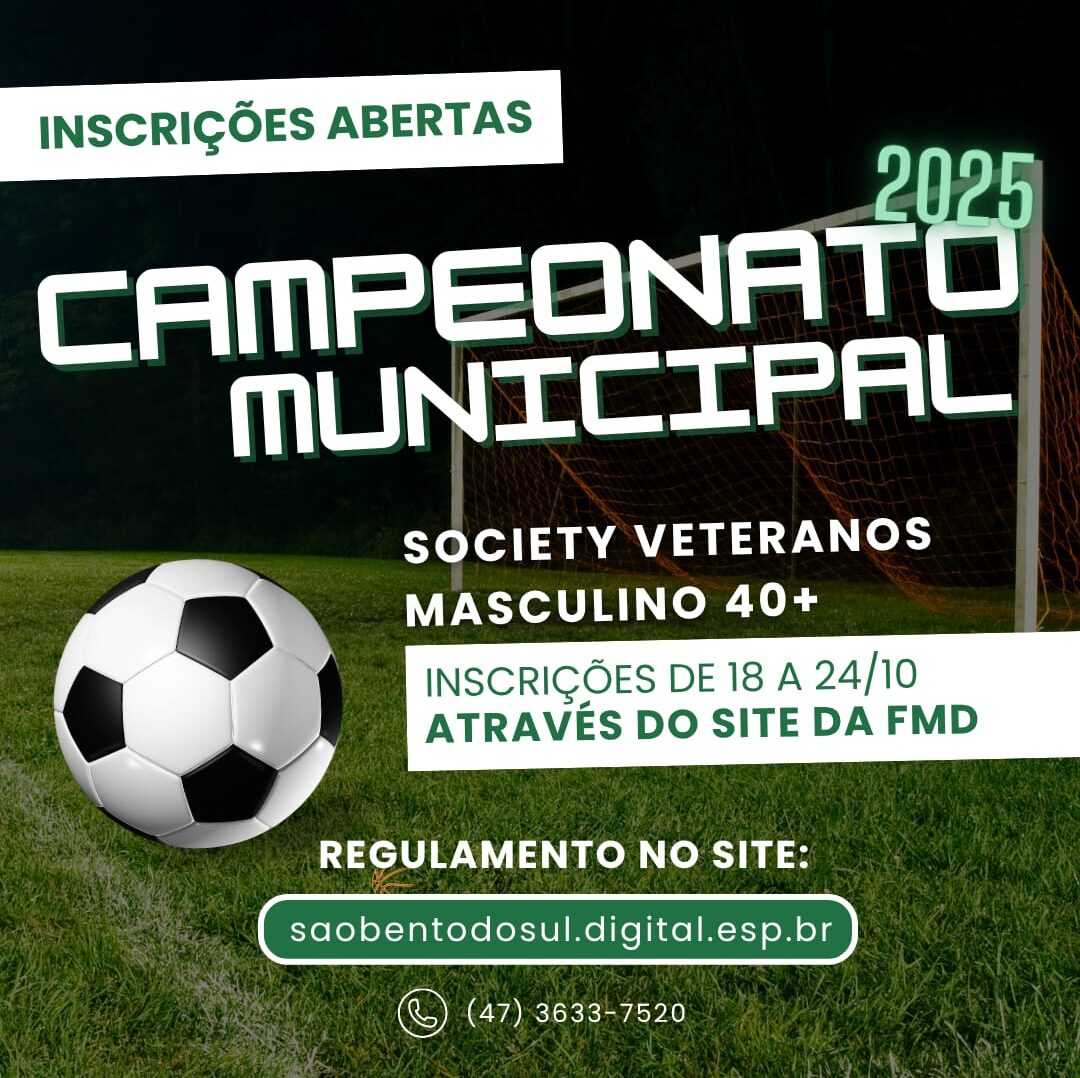 FMD abre inscrições para mais quatro competições esportivas em São Bento do Sul