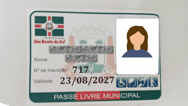 Cadastramento para Carteirinhas do Passe Livre será realizado na próxima semana em São Bento do Sul