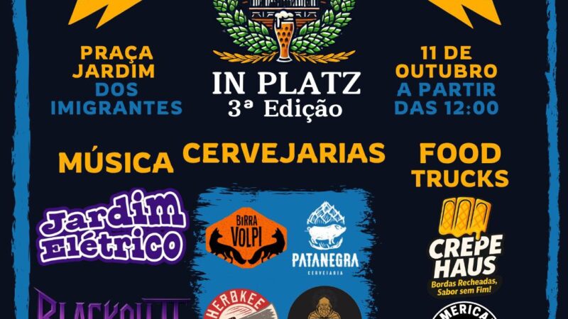 São Bento do Sul recebe 3ª edição do Rock & Bier In Platz no dia 11 de outubro