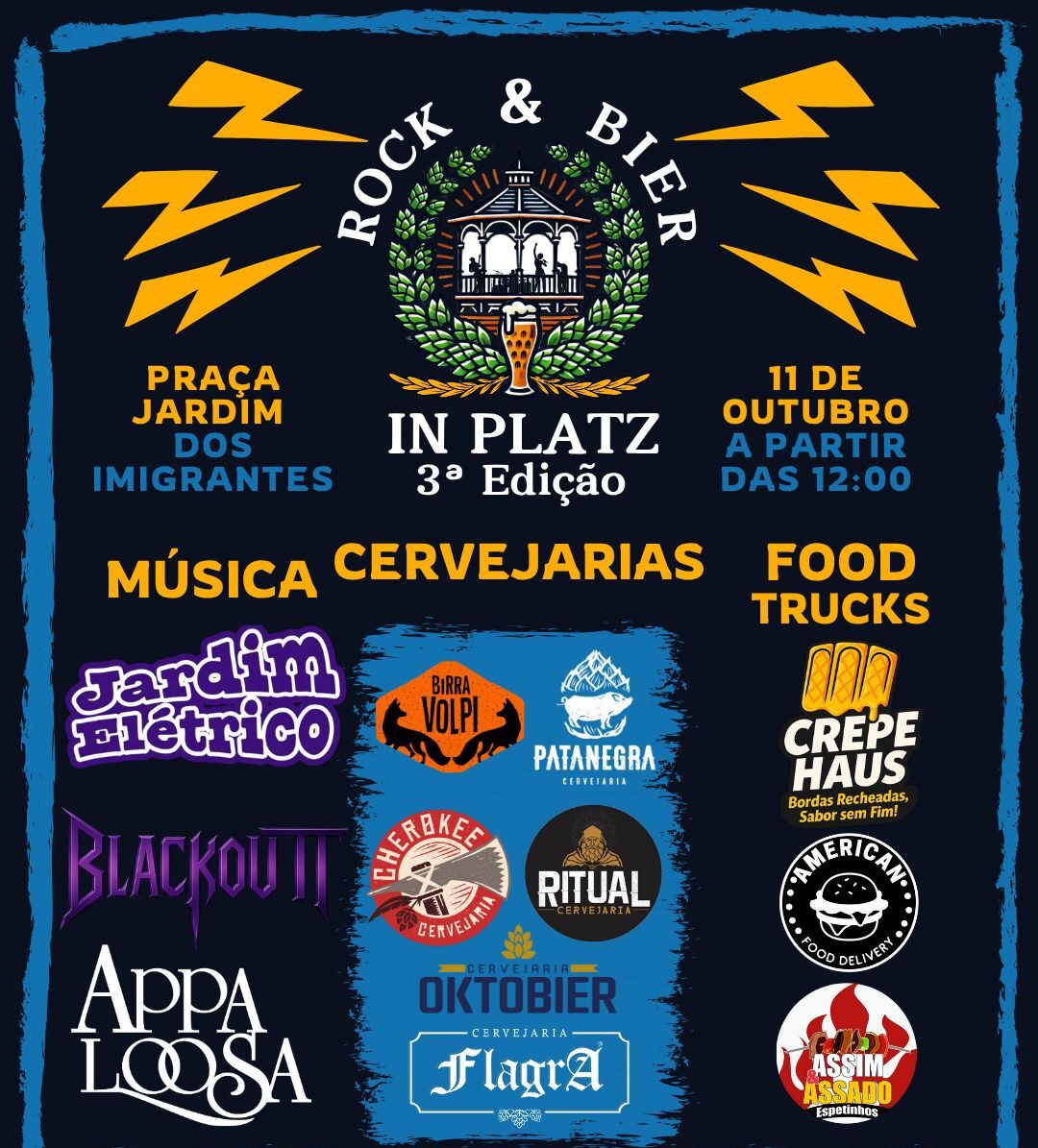 São Bento do Sul recebe 3ª edição do Rock & Bier In Platz no dia 11 de outubro