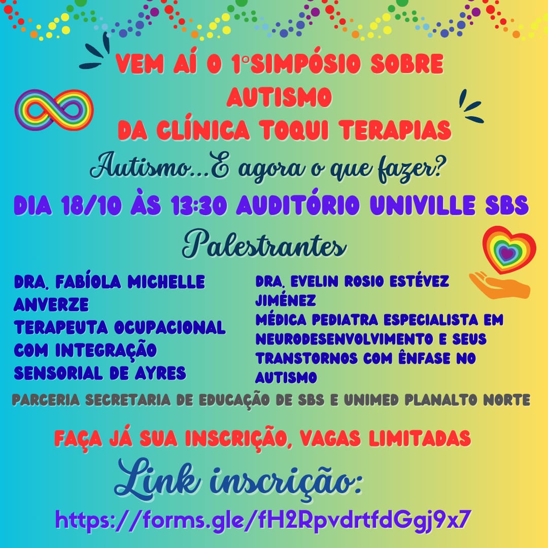 São Bento do Sul sedia 1º Simpósio sobre Autismo no dia 18 de outubro
