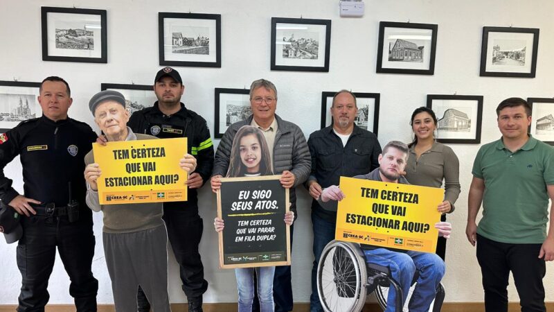 São Bento do Sul e CREA-SC lançam campanha para conscientizar sobre o uso correto de vagas prioritárias