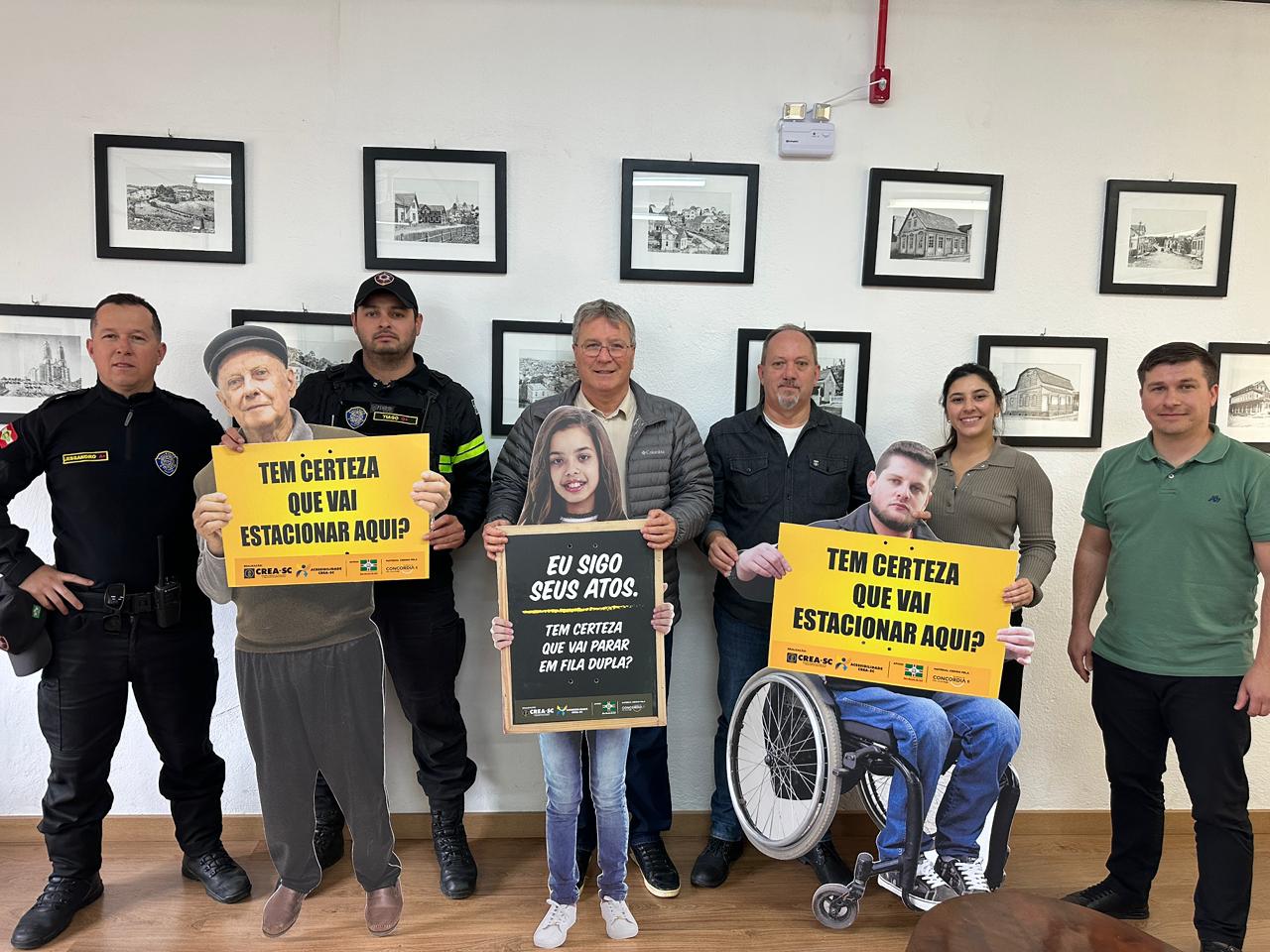 São Bento do Sul e CREA-SC lançam campanha para conscientizar sobre o uso correto de vagas prioritárias
