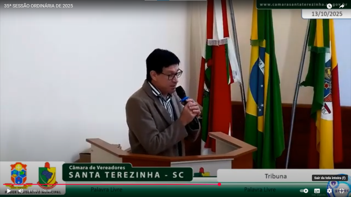“Transparência Zero”: Vereador Pascoal Schultz faz duro discurso contra a gestão da prefeita Valquíria e expõe falta de clareza em recursos e emendas parlamentares em Santa Terezinha