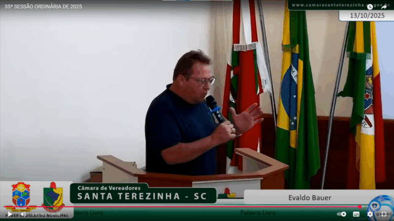 Vereador Evaldo Bauer denuncia perseguição política e discriminação na gestão da prefeita Valquíria