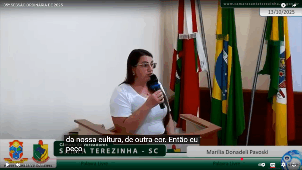 Vereadora Marília destaca Dia dos Professores e faz apelo por respeito às mulheres em unidades de saúde de Santa Terezinha