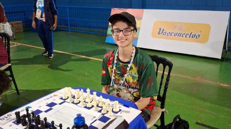 Talento são-bentense representa Santa Catarina nos Jogos Escolares Brasileiros de Xadrez