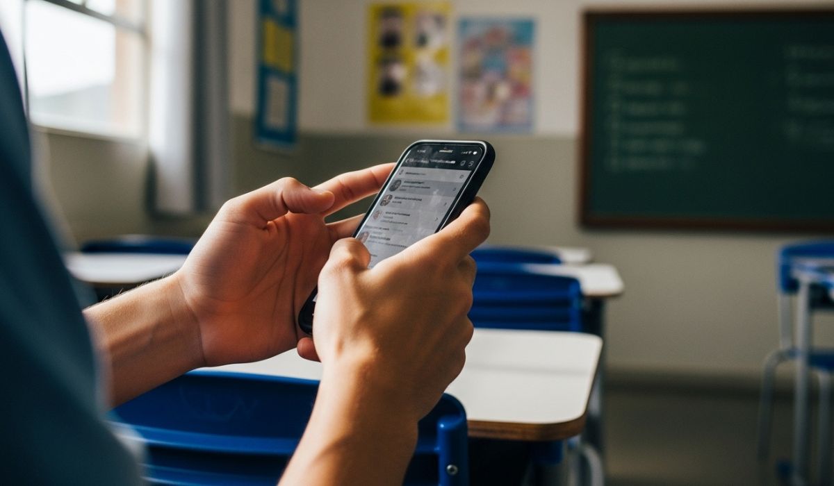 ’Babaca e otária’: aluno xinga professora ao ser flagrado com celular e polícia é chamada em SC