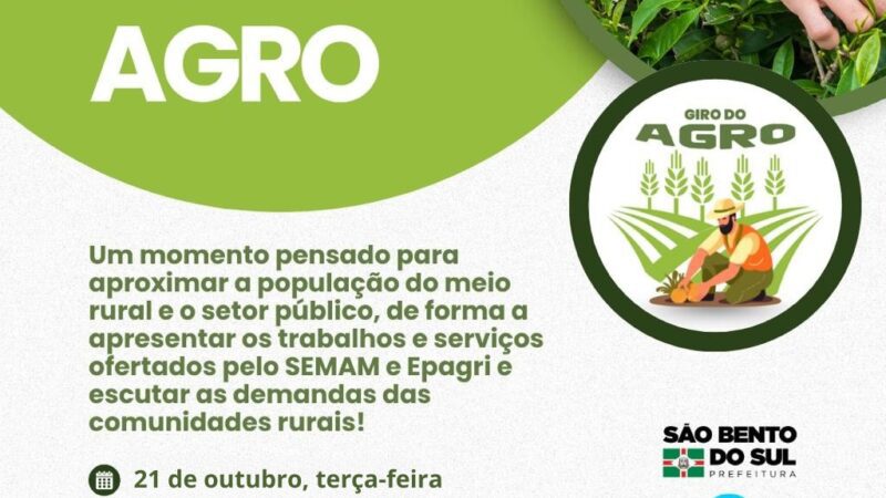 3ª edição do Giro do Agro acontece nesta terça-feira (21)