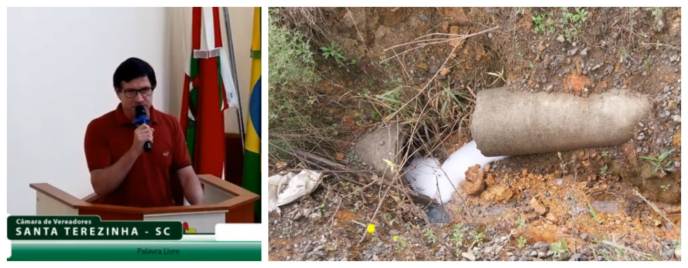 VEREADOR PASCOAL SCHULTZ DENUNCIA DESCASO NO CRAVEIRO: “O ESGOTO CORRE SOLTO E A PREFEITURA FINGE QUE NÃO VÊ! PROMETERAM RESOLVER HÁ MESES, MAS O FEDOR CONTINUA