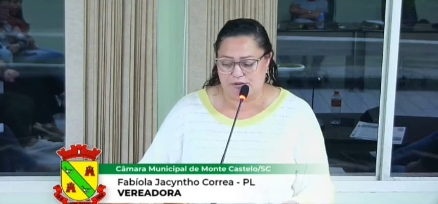 Vereadora de Monte Castelo critica fala de senador e defende valorização das mulheres